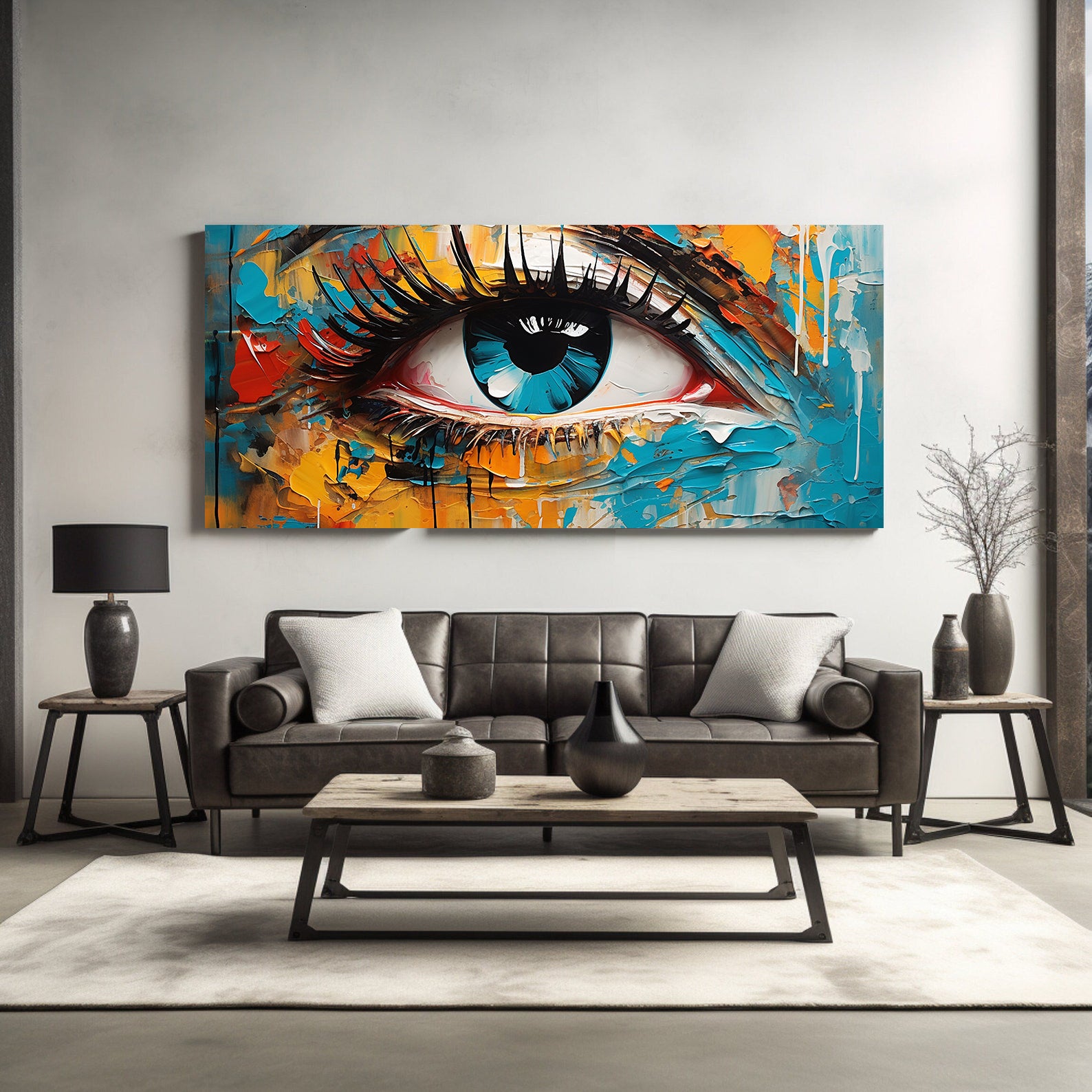 Leinwandgemälde - Bunte Augen