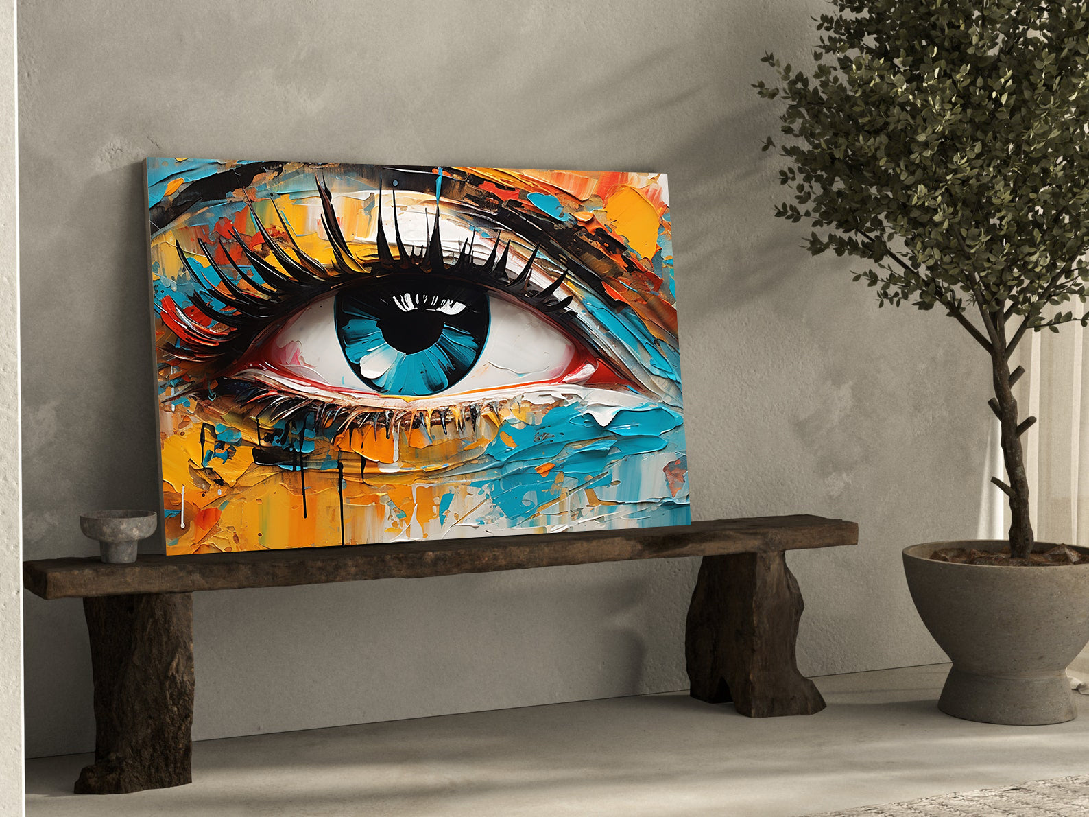 Leinwandgemälde - Bunte Augen