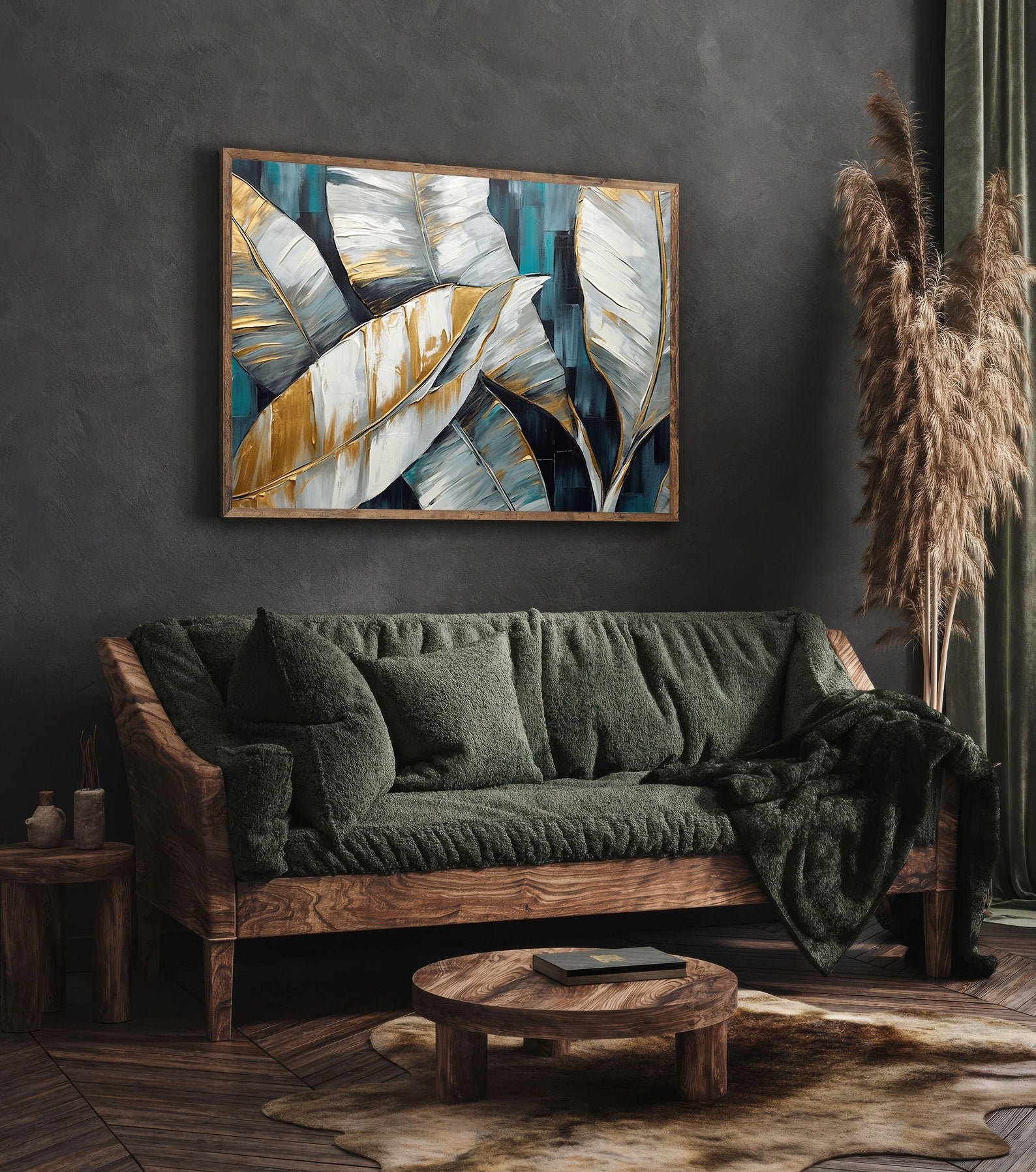 Leinwandgemälde - Tropische Blätter