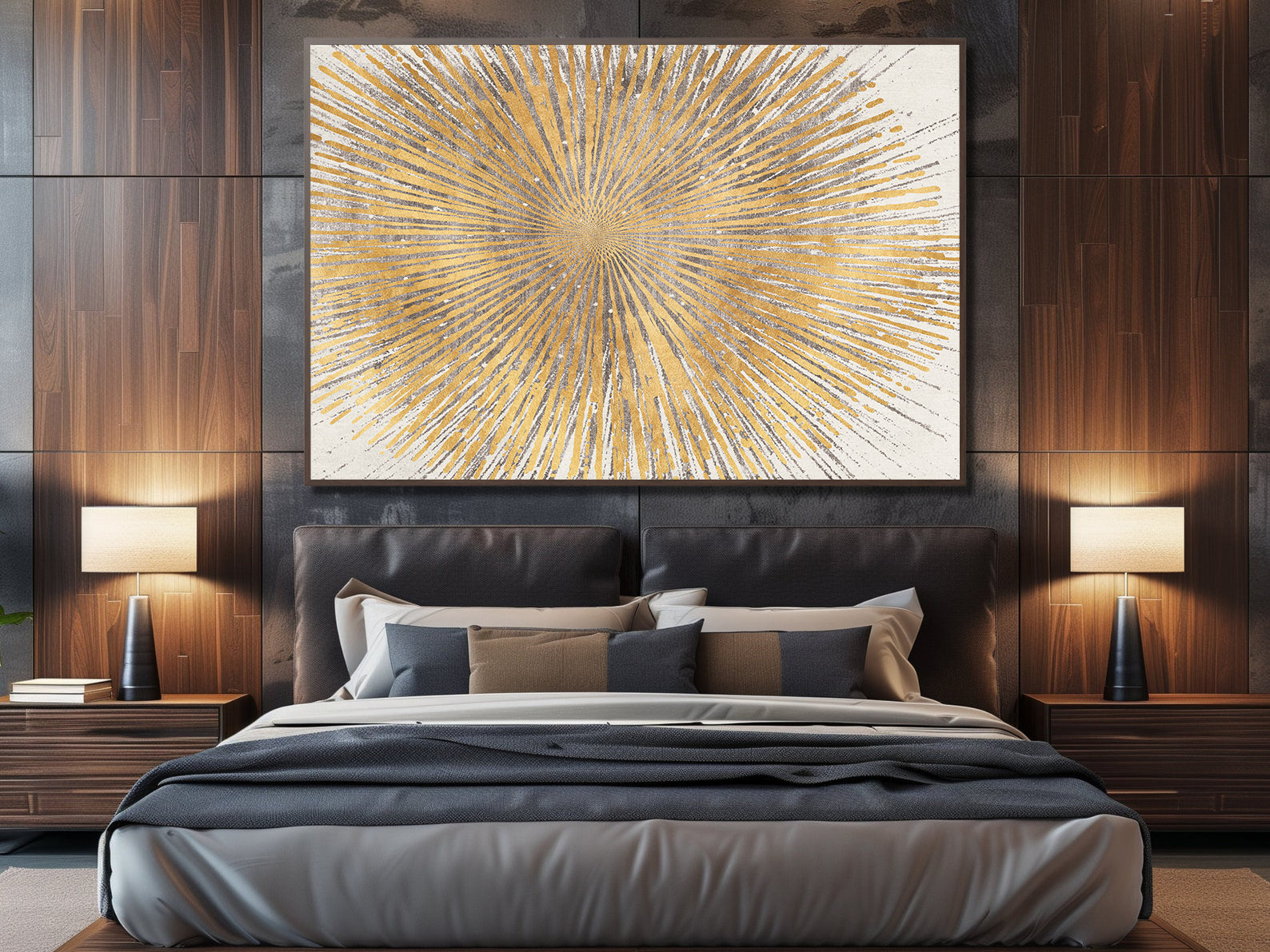 Leinwandbild - Goldener Stern