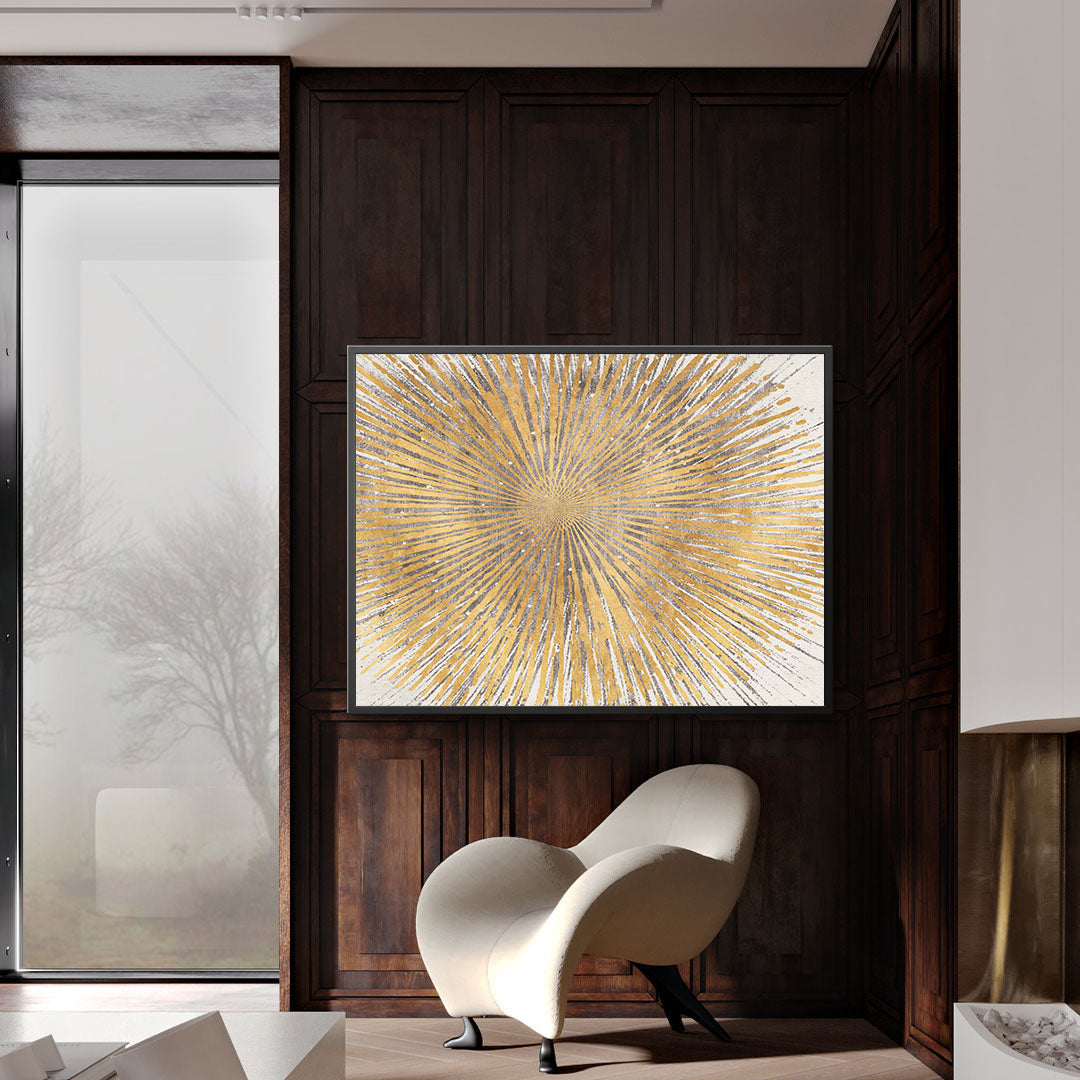 Leinwandbild - Goldener Stern