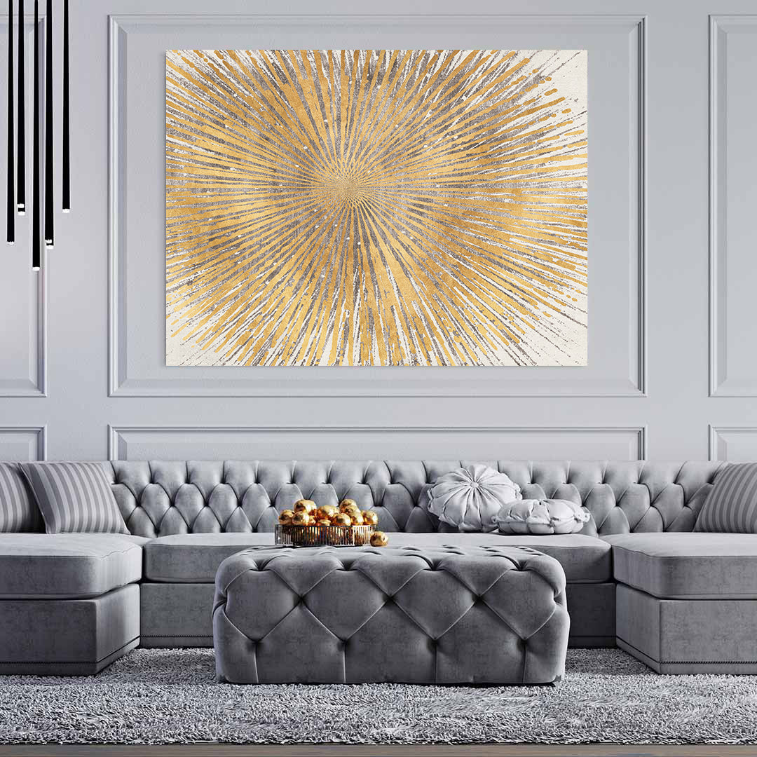 Leinwandbild - Goldener Stern