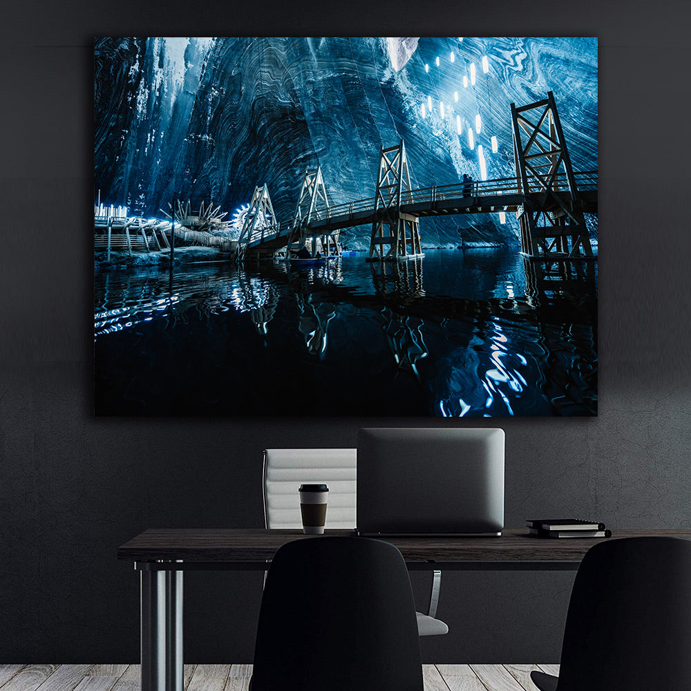 Leinwandgemälde - Salzbergwerk Turda