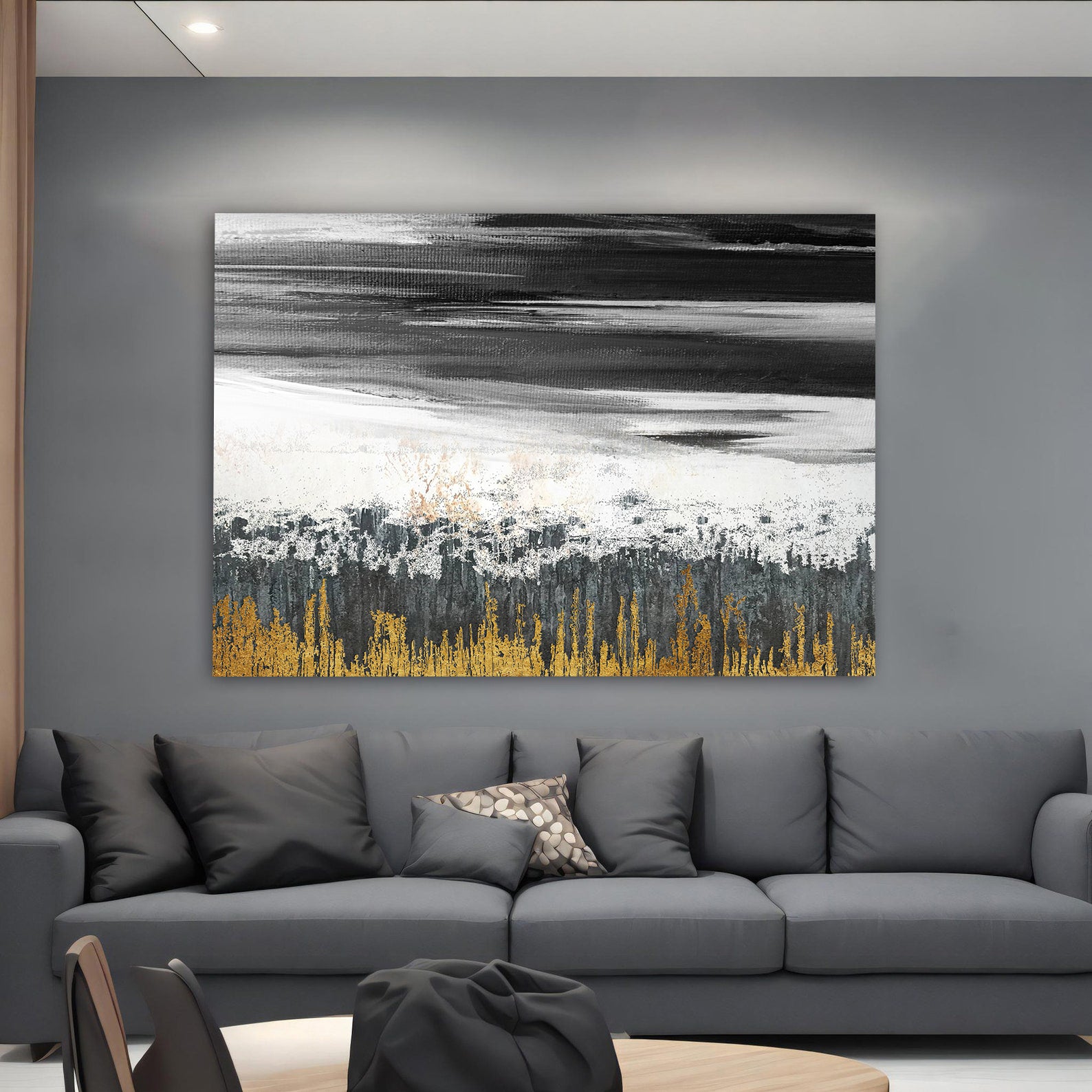 Leinwandgemälde - Gold Abstrakte KUNST