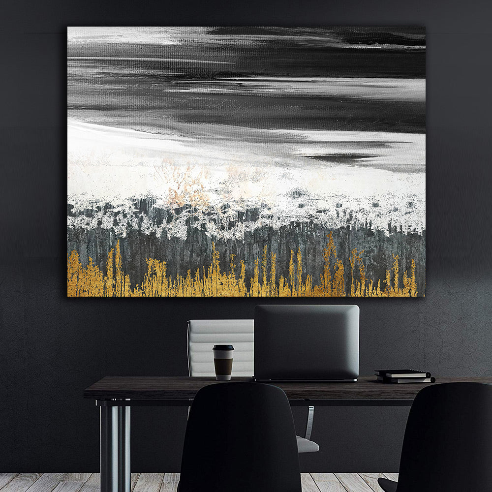 Leinwandgemälde - Gold Abstrakte KUNST