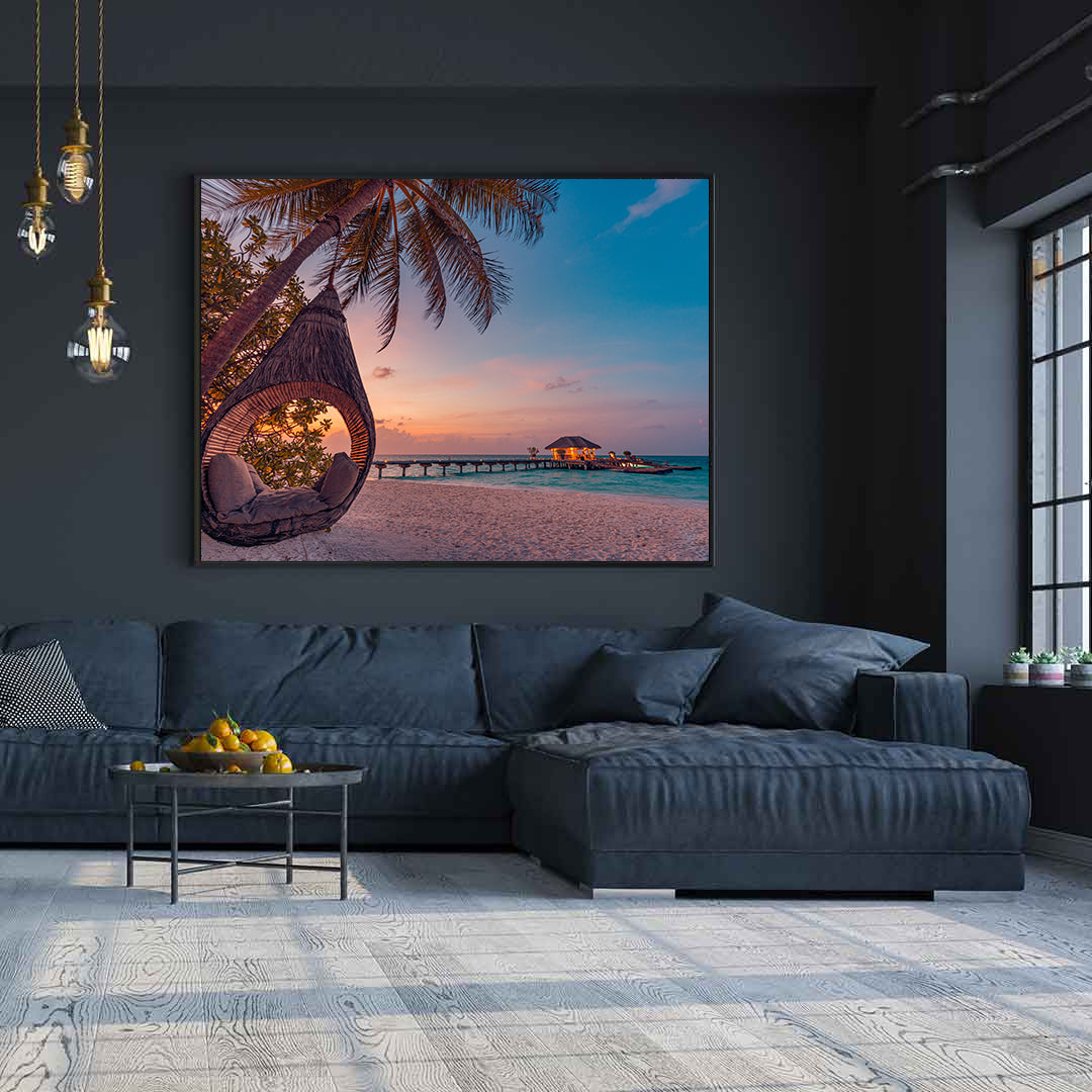 Leinwandbild - Malediven Landschaft