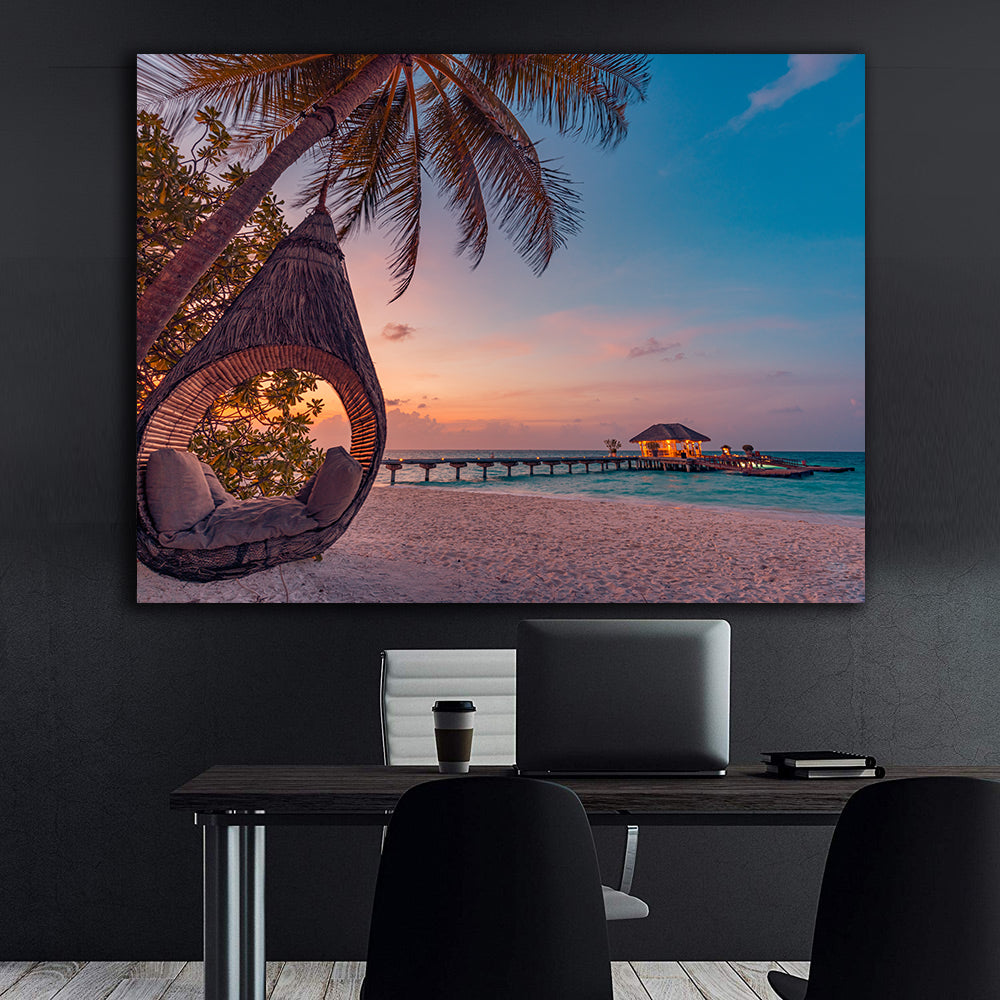 Leinwandbild - Malediven Landschaft