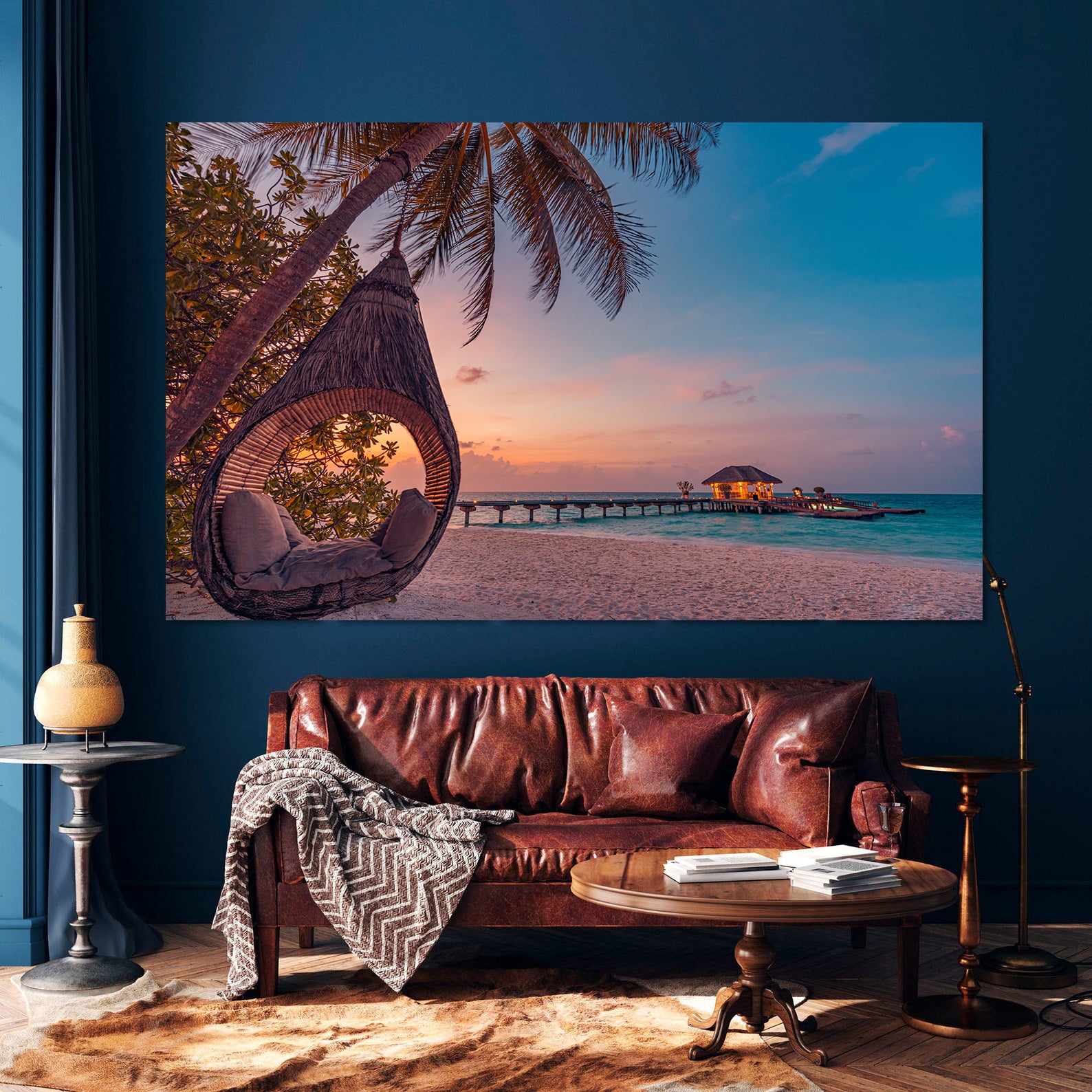 Leinwandbild - Malediven Landschaft