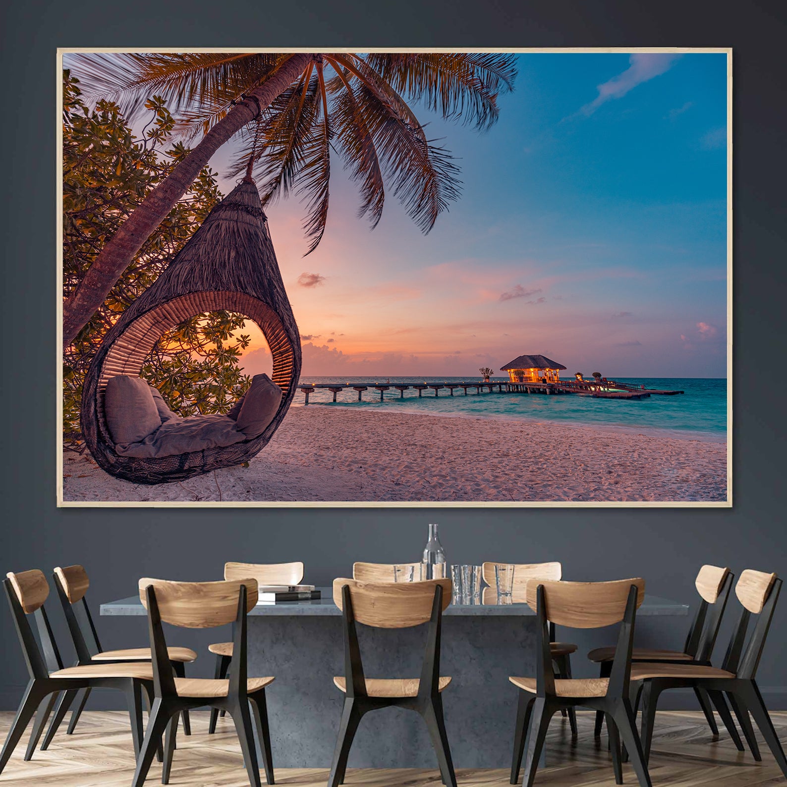 Leinwandbild - Malediven Landschaft