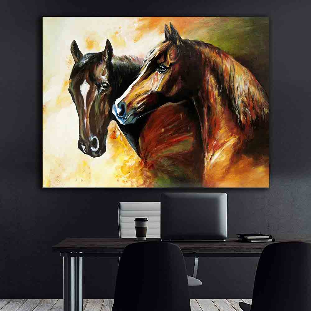 Leinwandbild - Pferdeportrait