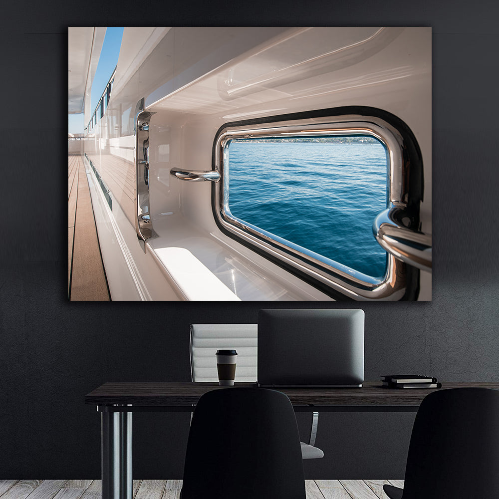 Leinwandbild - Schiff auf See