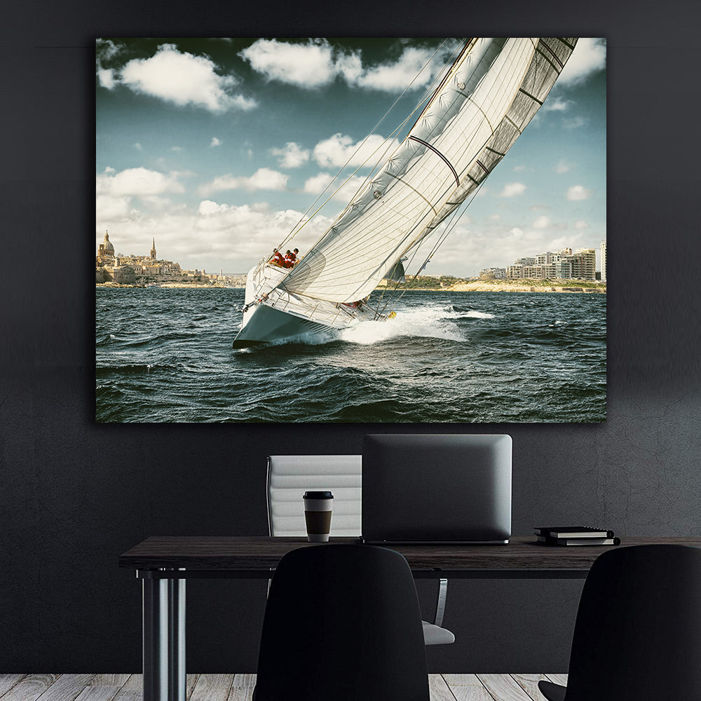 Leinwandbild - Segelboot