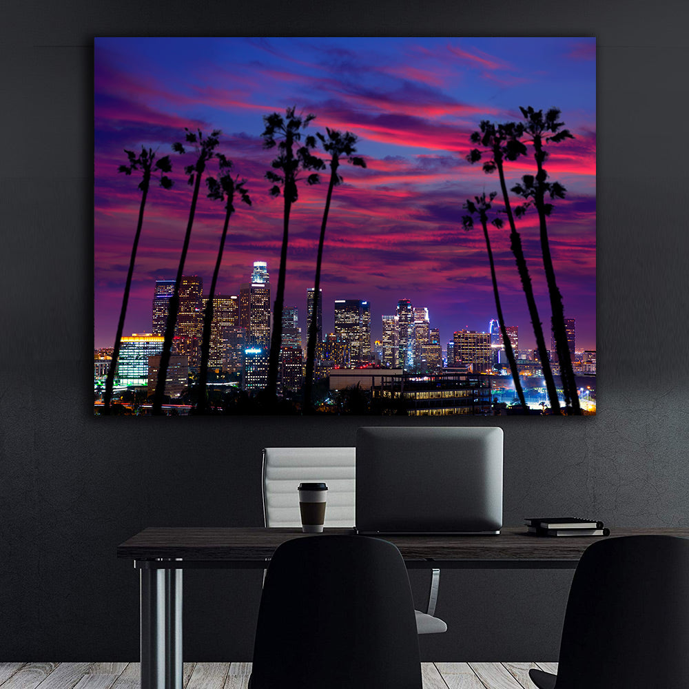 Leinwandbild - Stadt voller Lichter