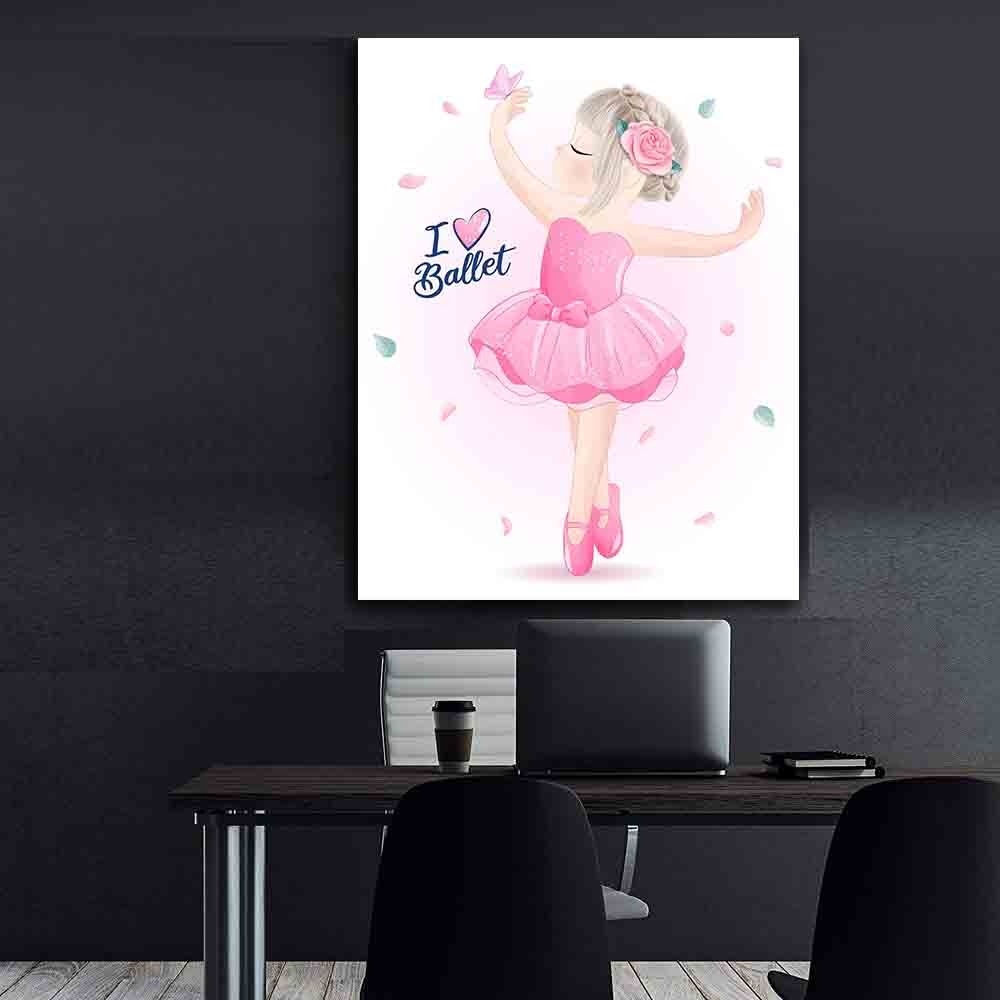 Leinwandbild - Kleine Ballerina