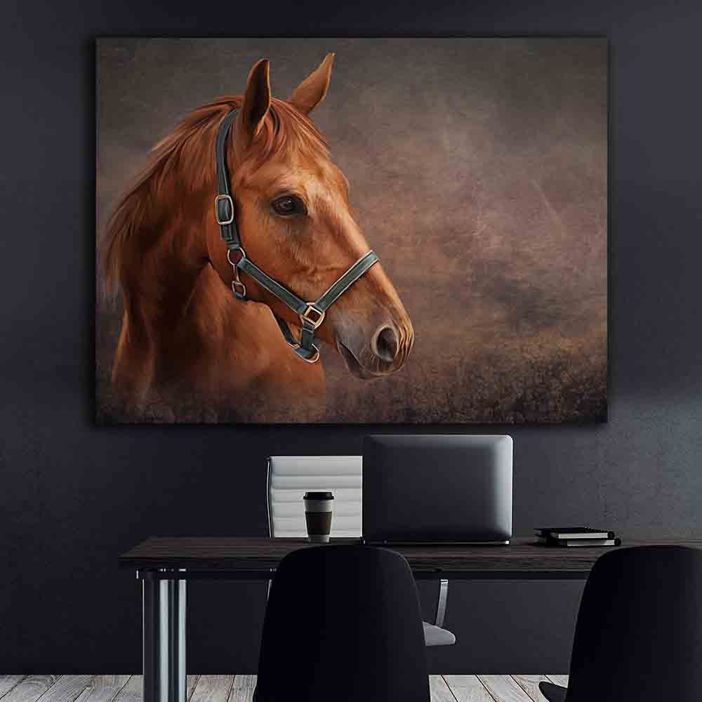 Leinwandbild - Pferdeportrait
