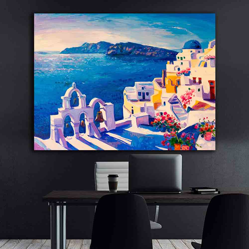 Leinwandgemälde - Griechische Insel