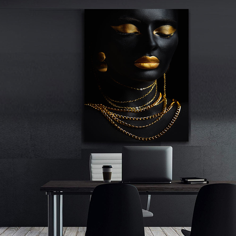 Leinwandgemälde - Afrikanisches Frauenporträt