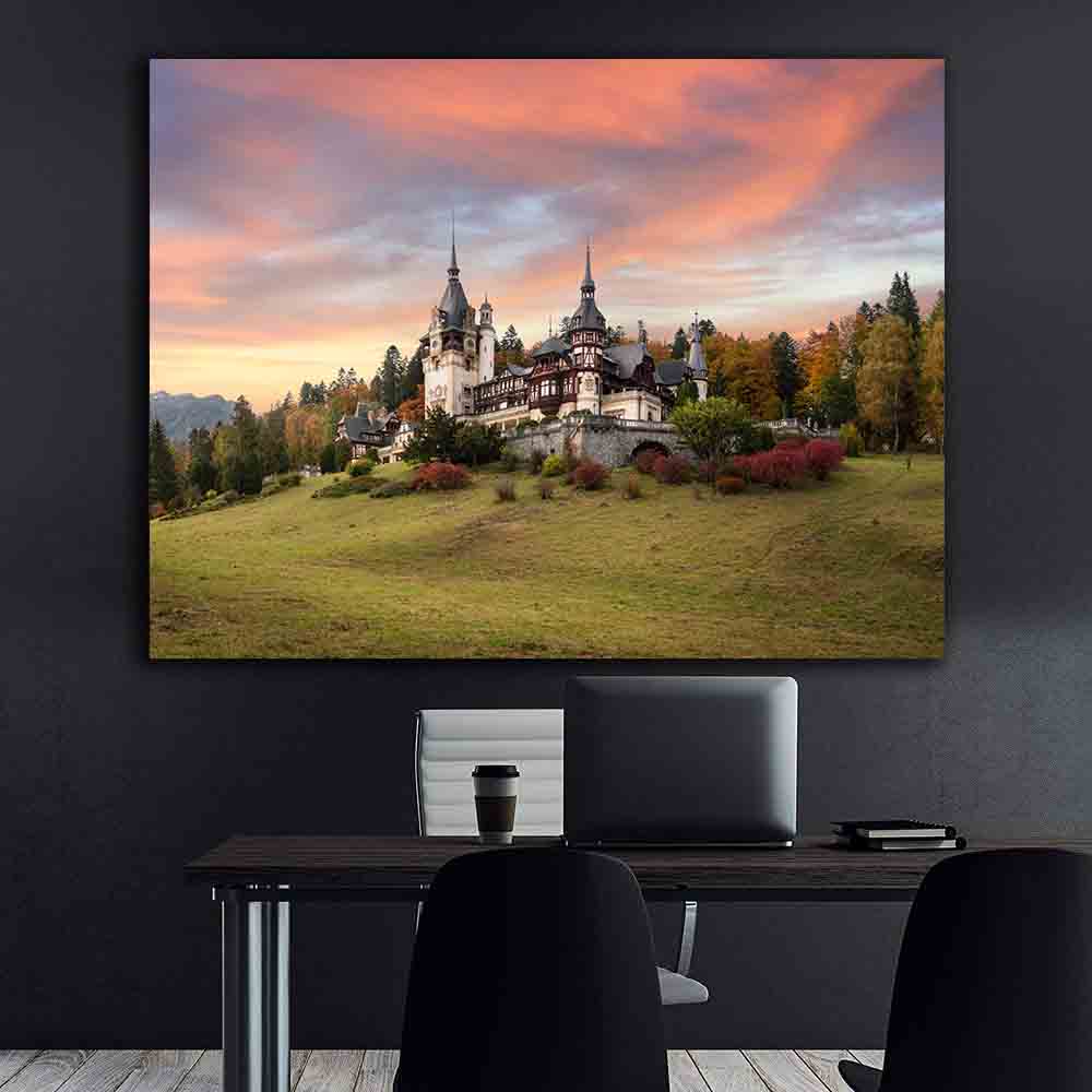 Leinwandgemälde - Schloss Peles in Sinaia