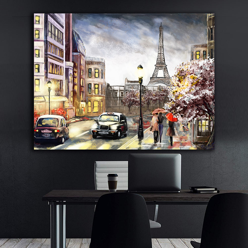 Leinwandgemälde - Eiffelturm