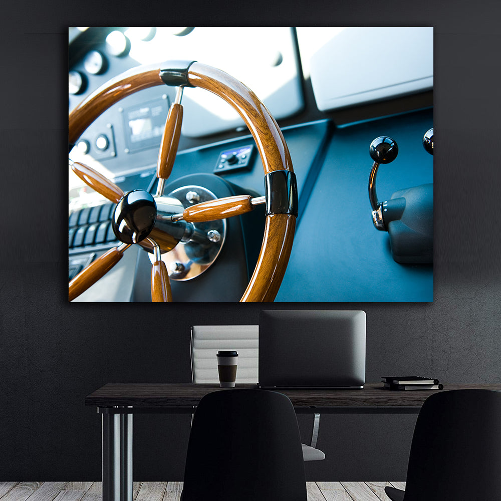 Tablou Canvas - Cârma Yachtului