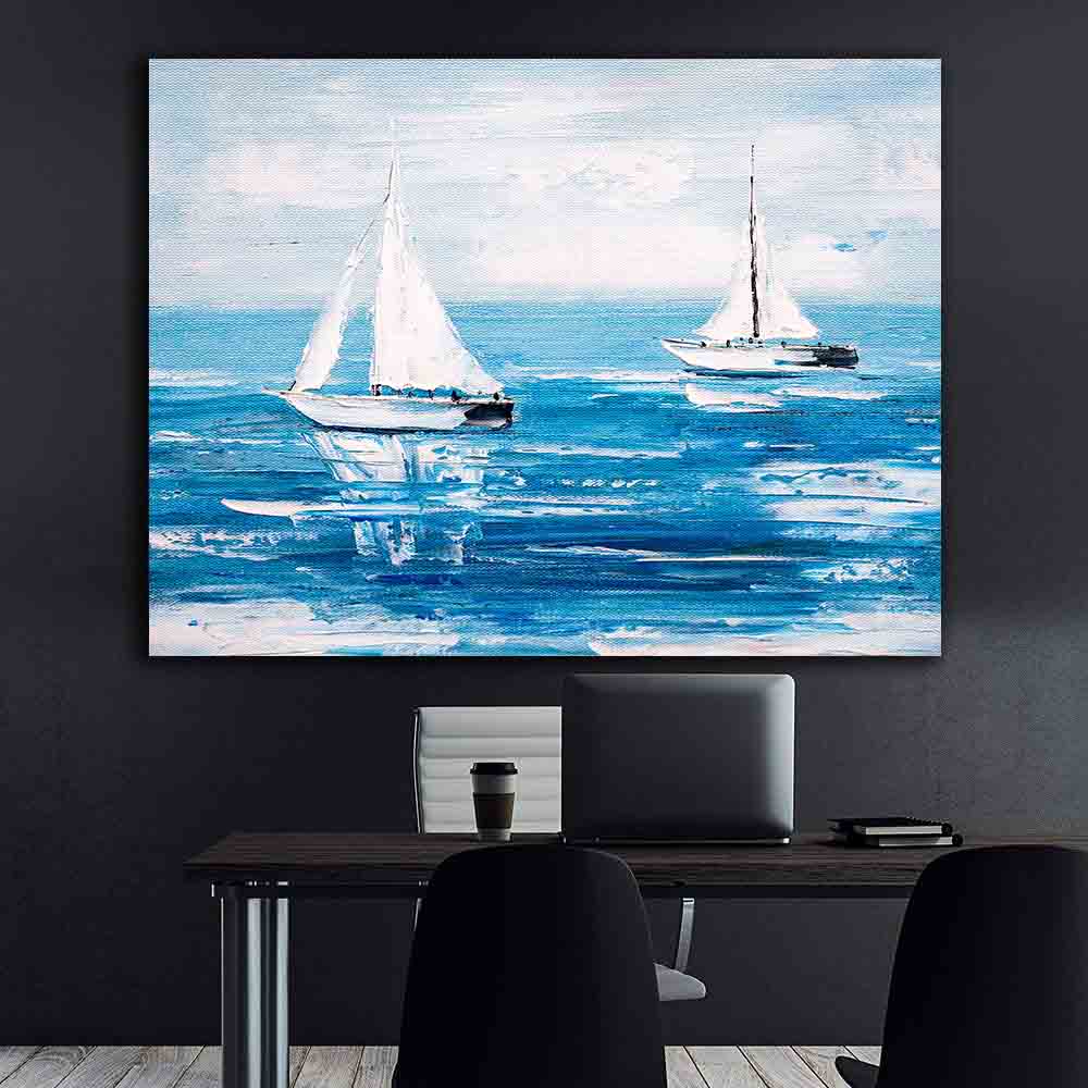 Leinwandbild - Segelboot