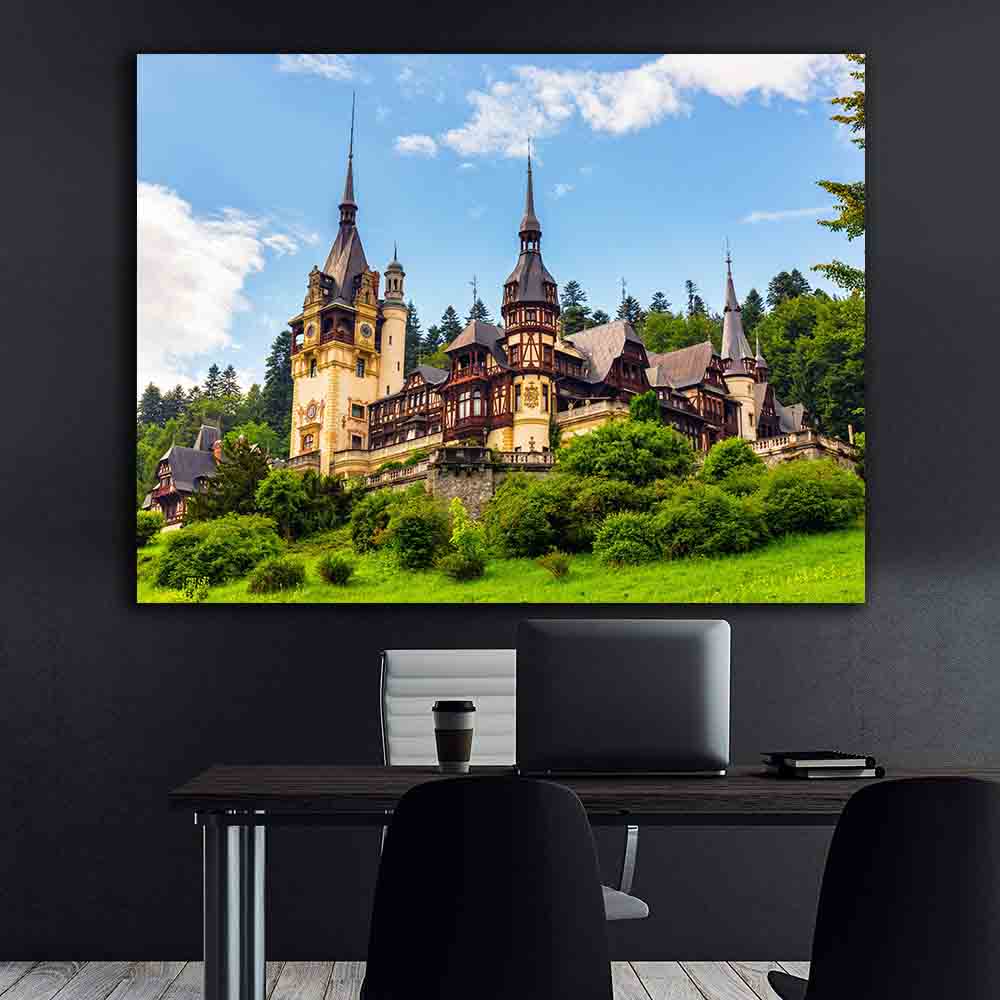 Leinwandgemälde - Schloss Peles in Sinaia