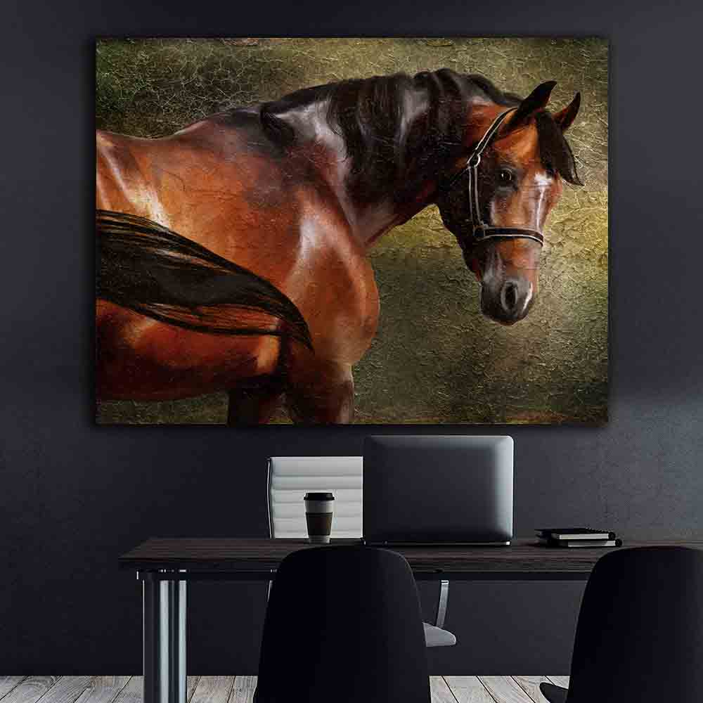 Leinwandbild - Pferdeportrait