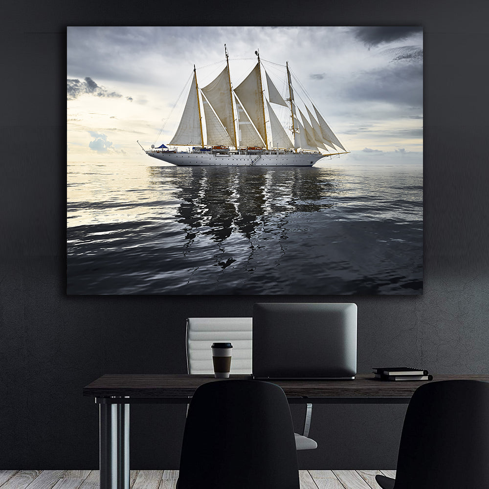 Leinwandbild - Segelboot