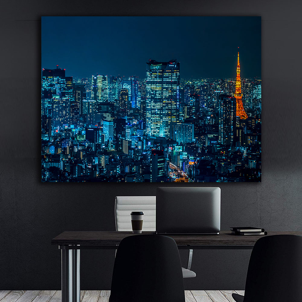 Leinwandbild - Paris bei Nacht