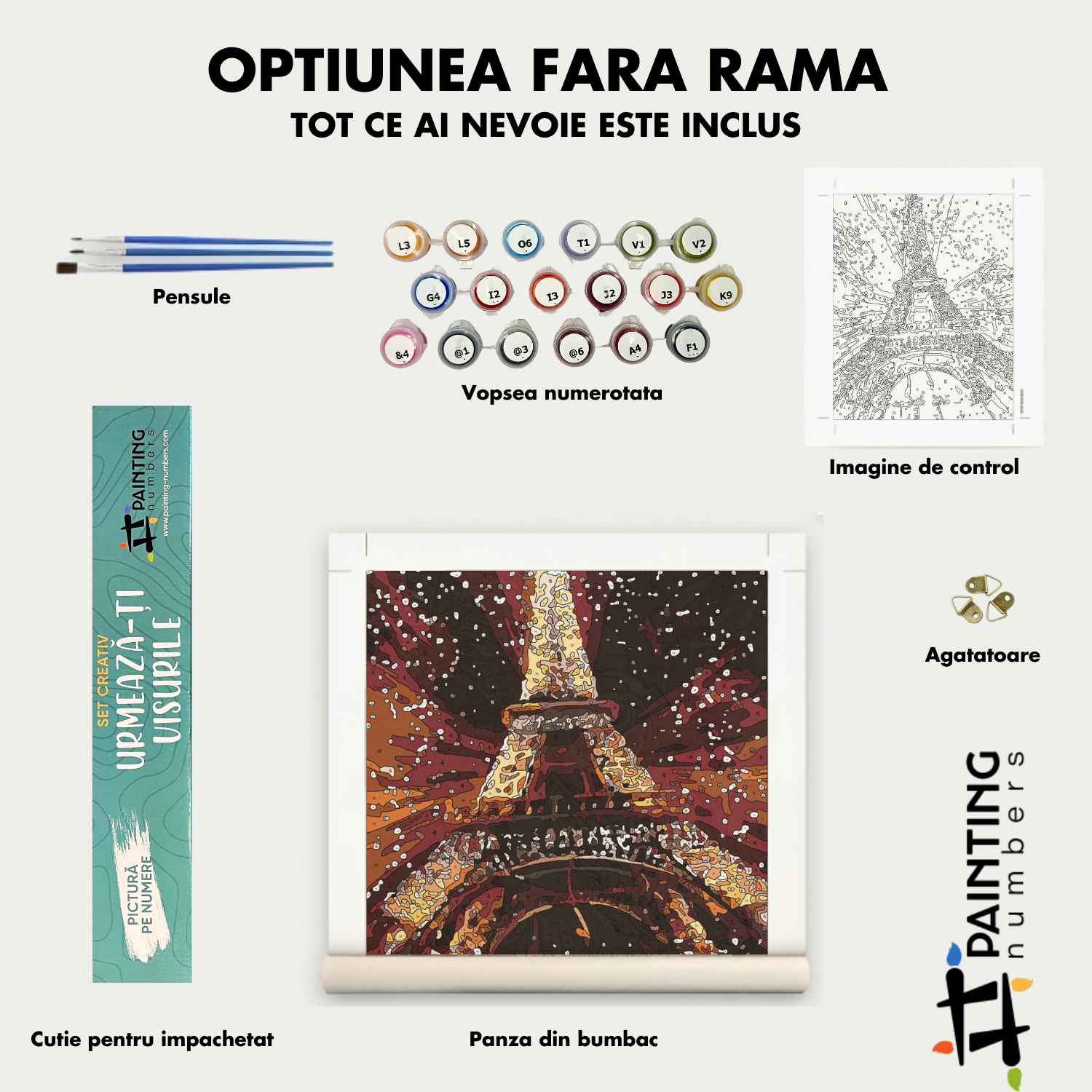 Pictura pe numere - Ouă de Paște 4236