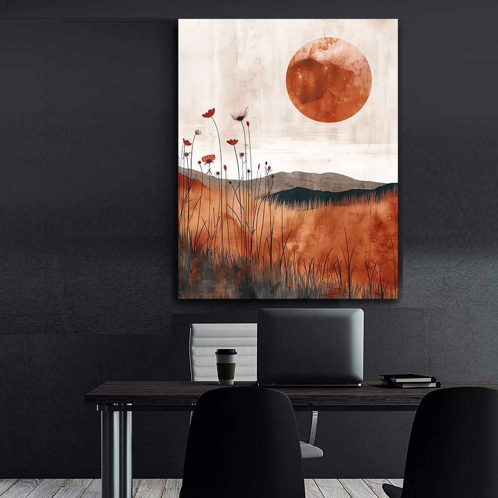 Leinwandgemälde - Blumen abstrakte Kunst