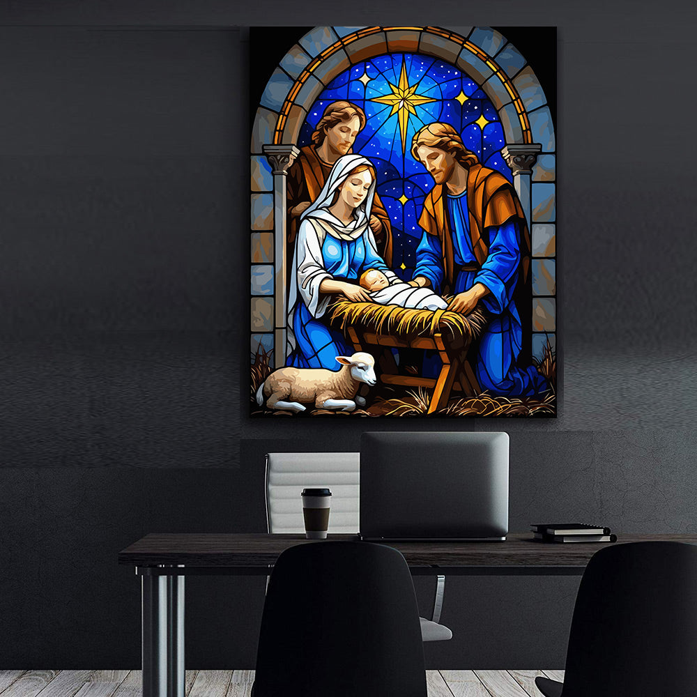 Set Pictură pe numere – Nașterea Domnului 6401