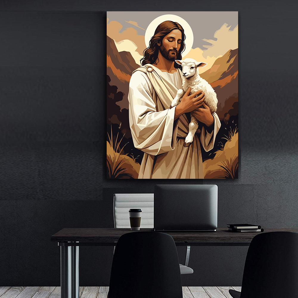 Set Pictură pe numere – Bunul Pastor 6311