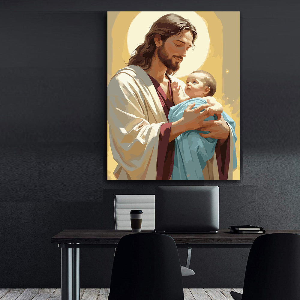 Set Pictură pe numere – Puritatea Copilului 6293