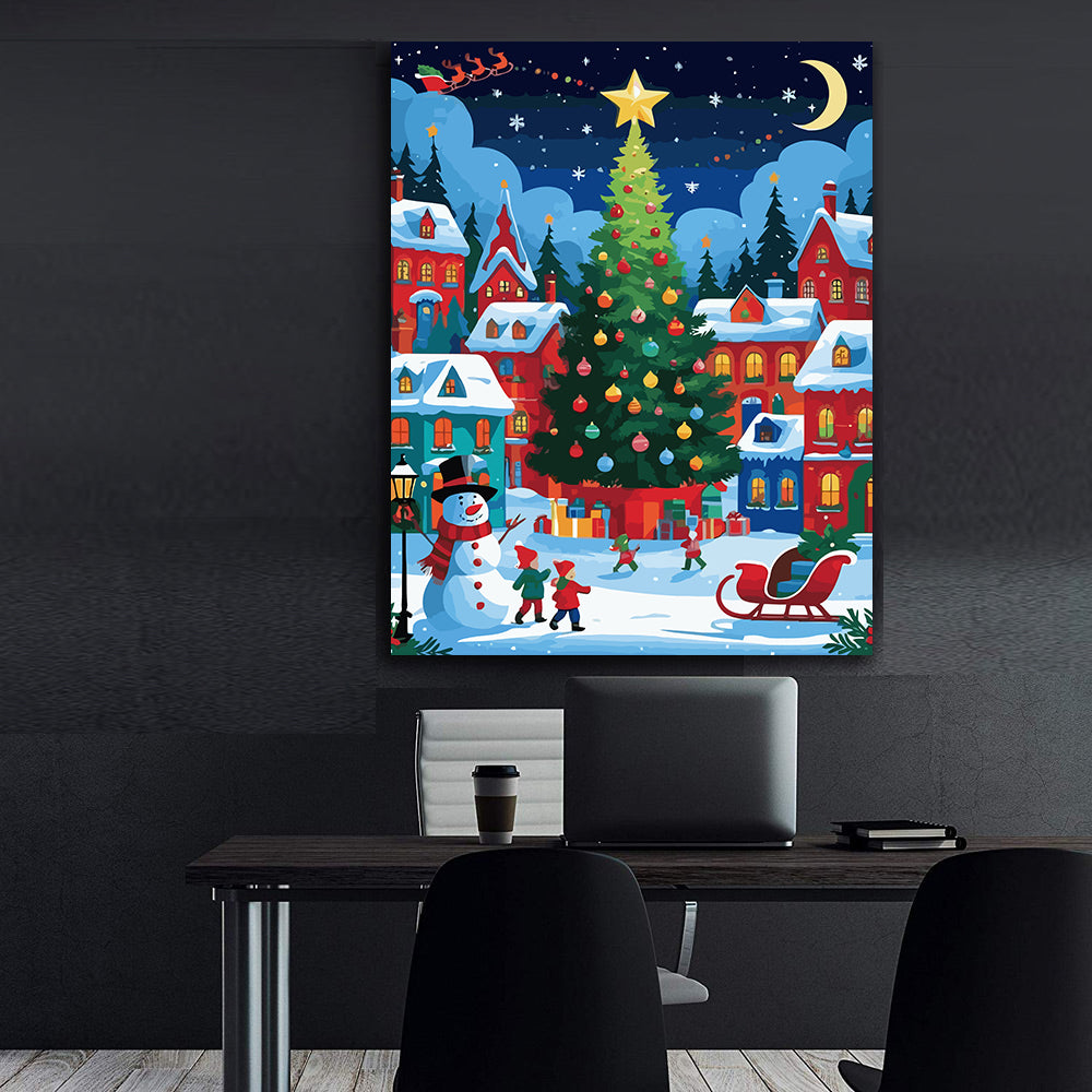 Set Pictură pe numere – Târgul De Crăciun 6156