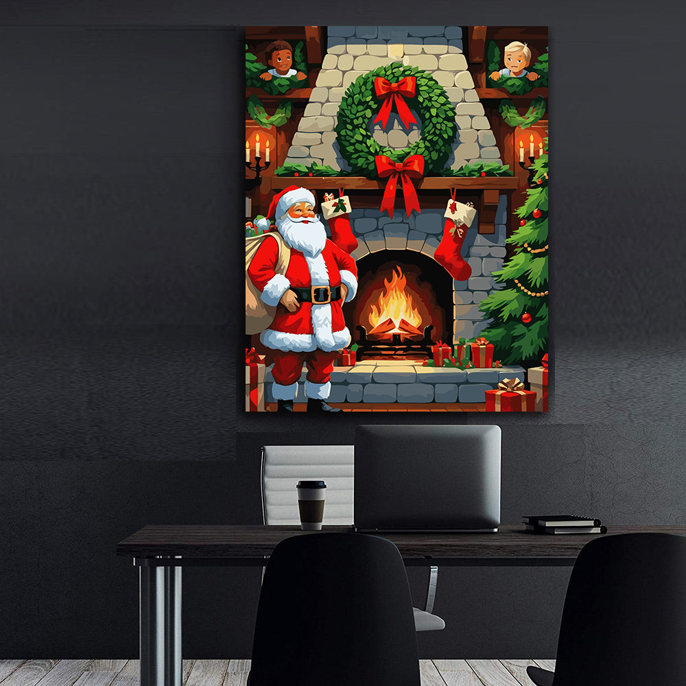 Set Pictură pe numere – Moș Crăciun 6206