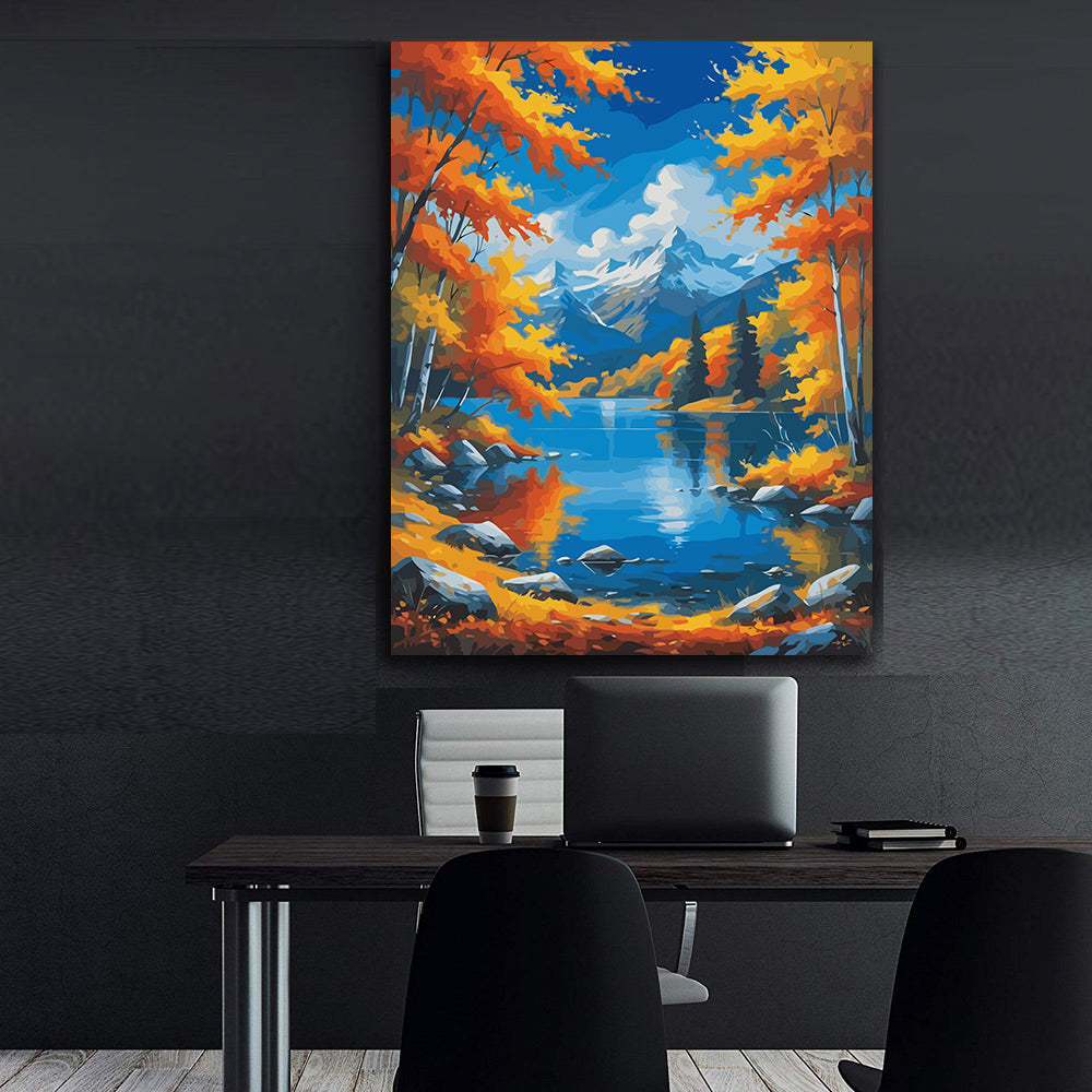 Set Pictură pe numere – Peisaje de Toamnă 6075