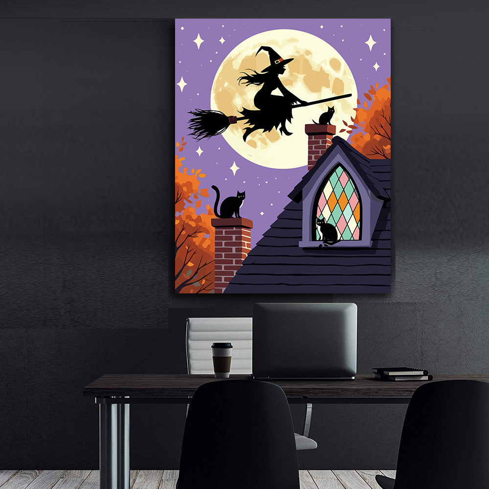 Set Pictură pe numere – Vrăjitoare în Luna Plină 6109