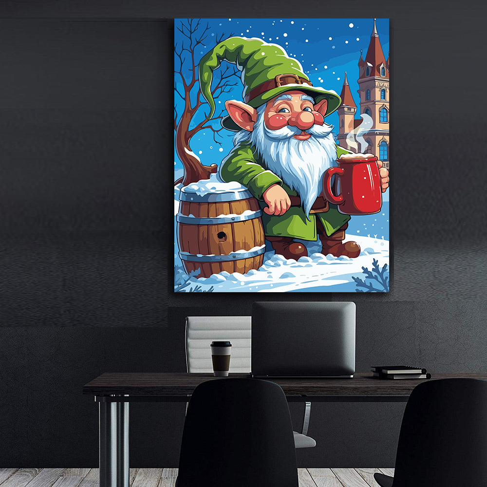 Set Pictură pe numere – Spiriduș De Crăciun 6216