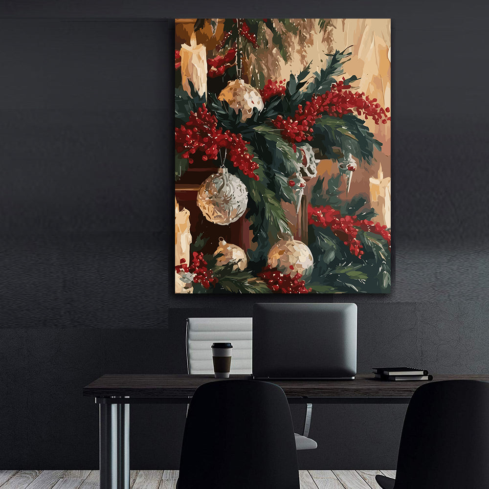 Set Pictură pe numere – Decorațiuni De Crăciun 6214