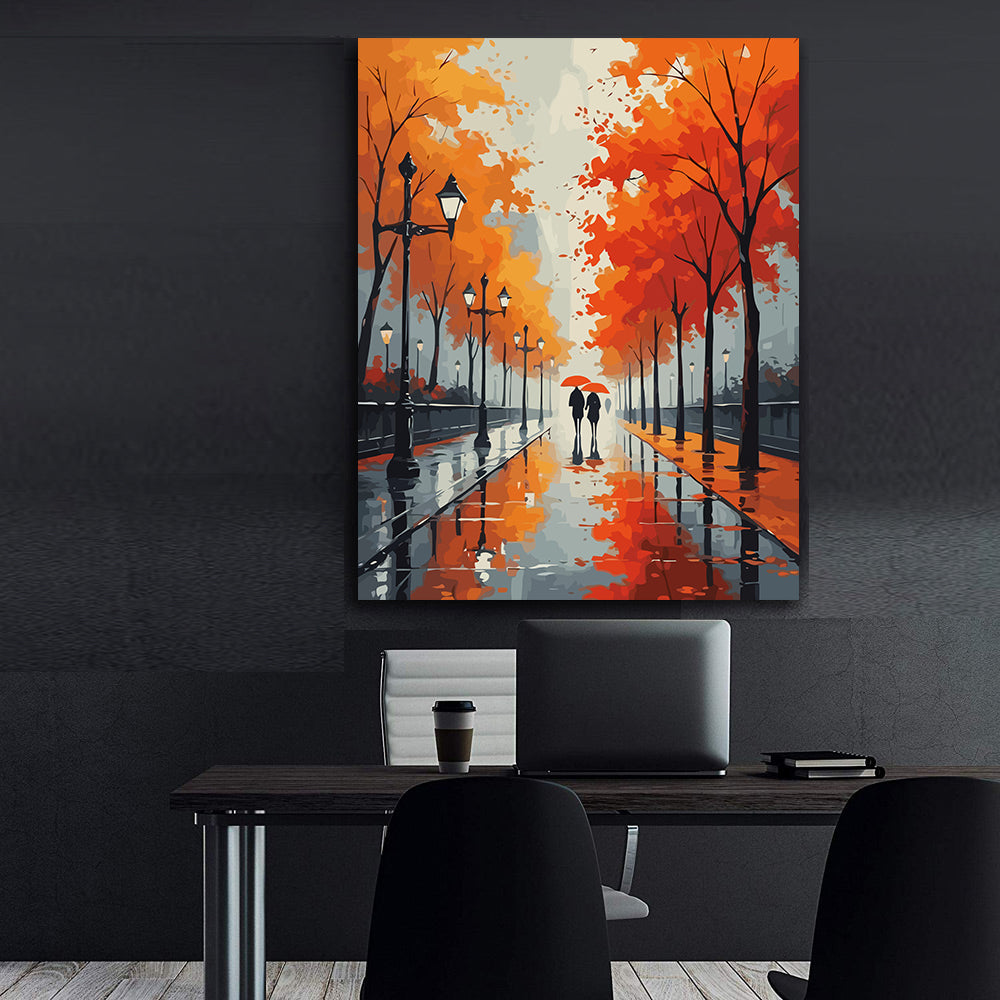 Set Pictură pe numere – Îndrăgostiți Toamna 6118