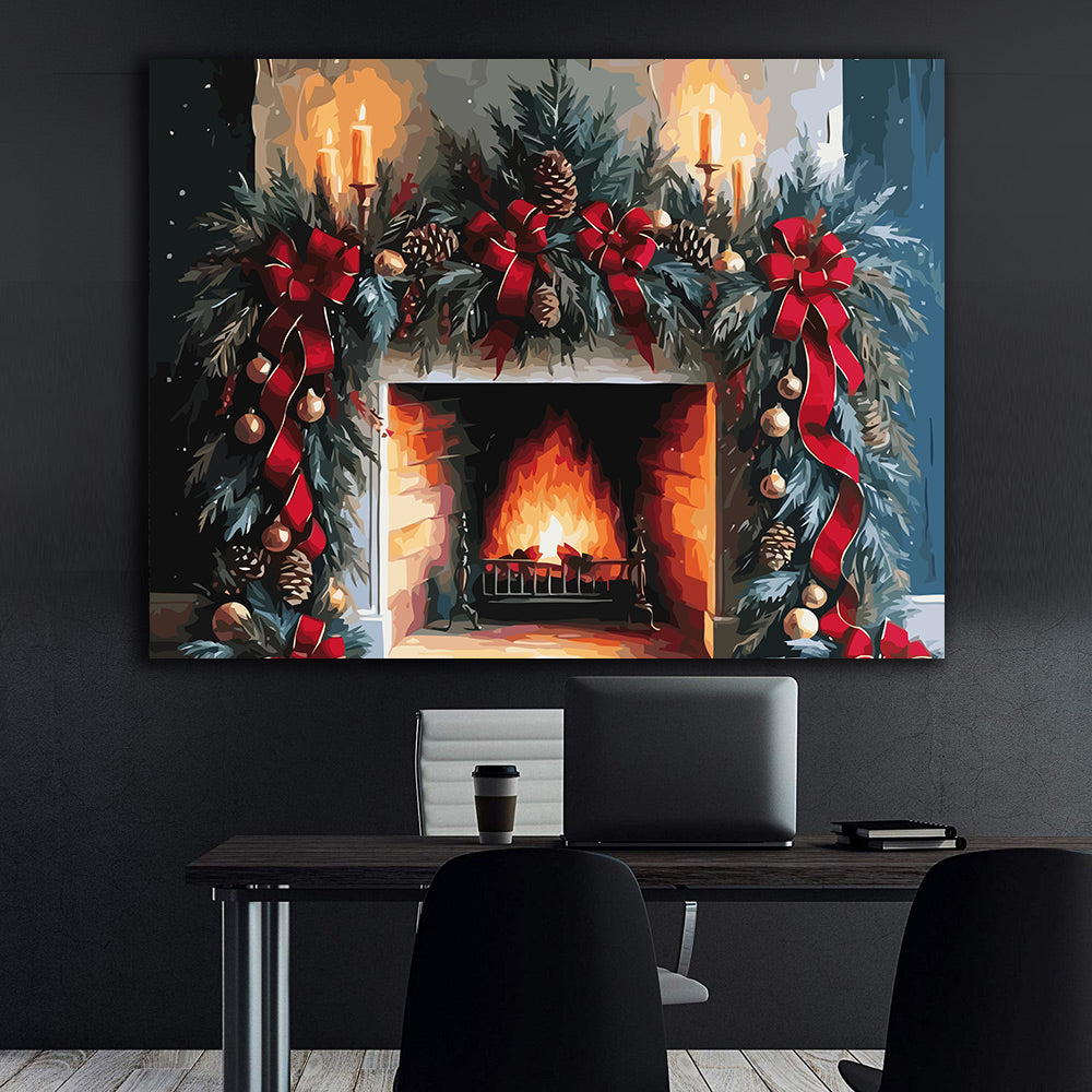 Set Pictură pe numere – Atmosferă De Iarnă 6136