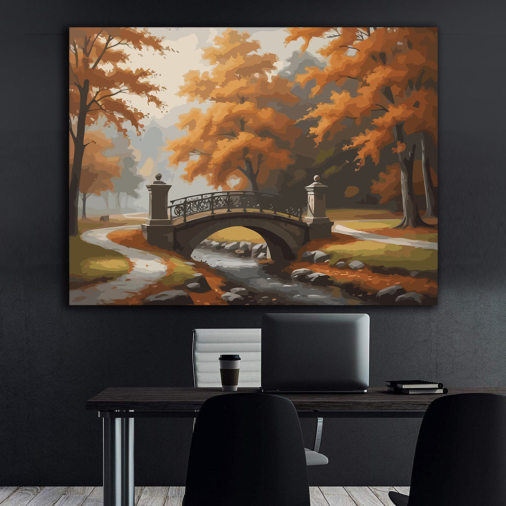 Set Pictură pe numere – Peisaj de Toamnă 6072