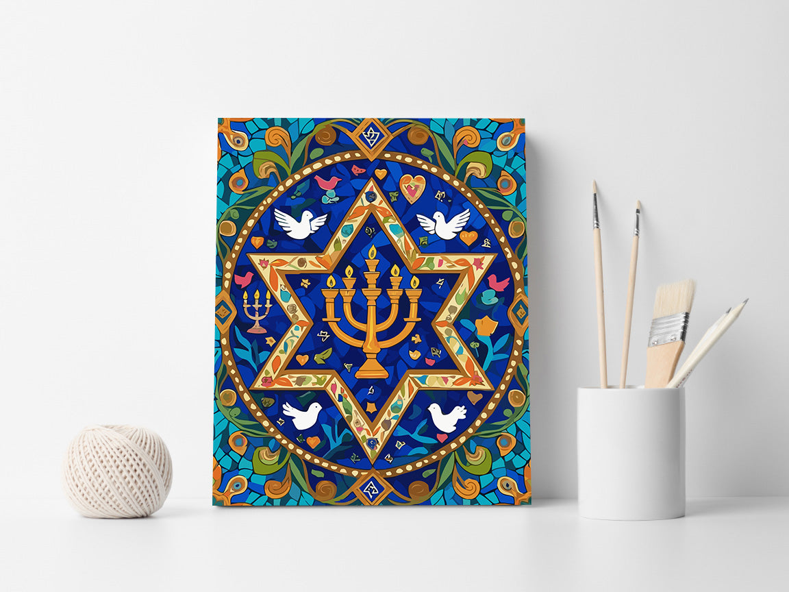 Set Pictură pe numere – Steaua Lui David 6355