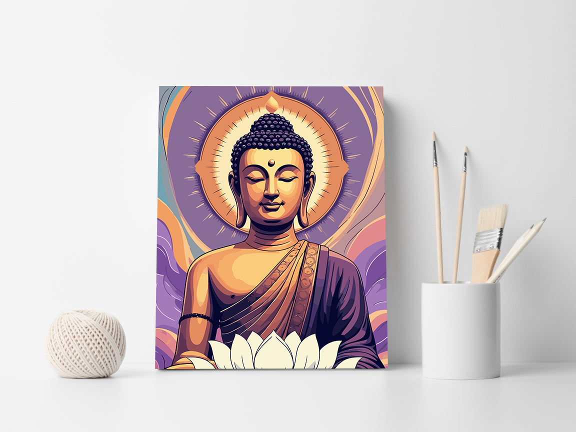 Set Pictură pe numere – Gautama Buddha 6376