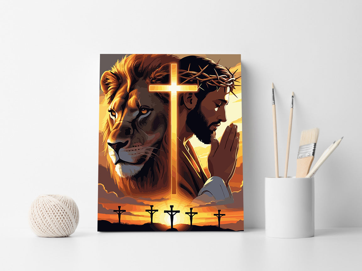 Set Pictură pe numere – Leul Din Seminția Lui Iuda 6408