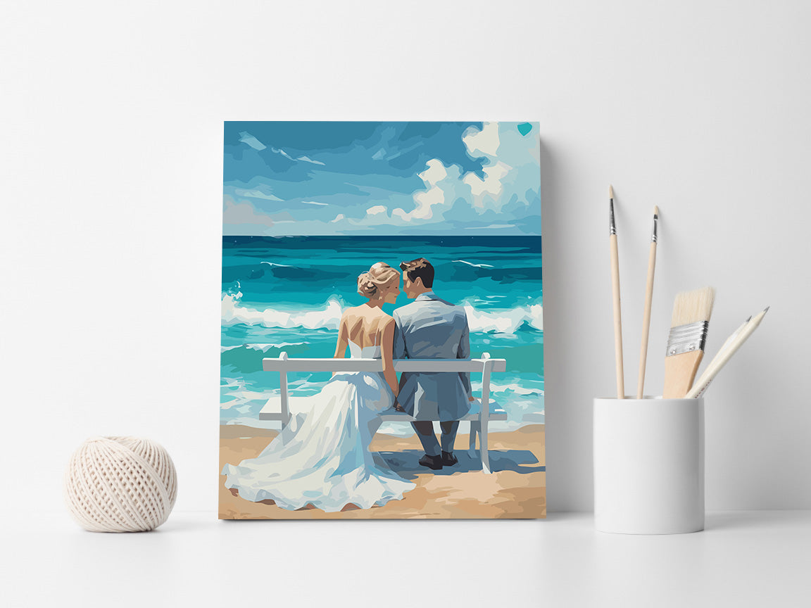 Set Pictură pe numere – Just Married 6449