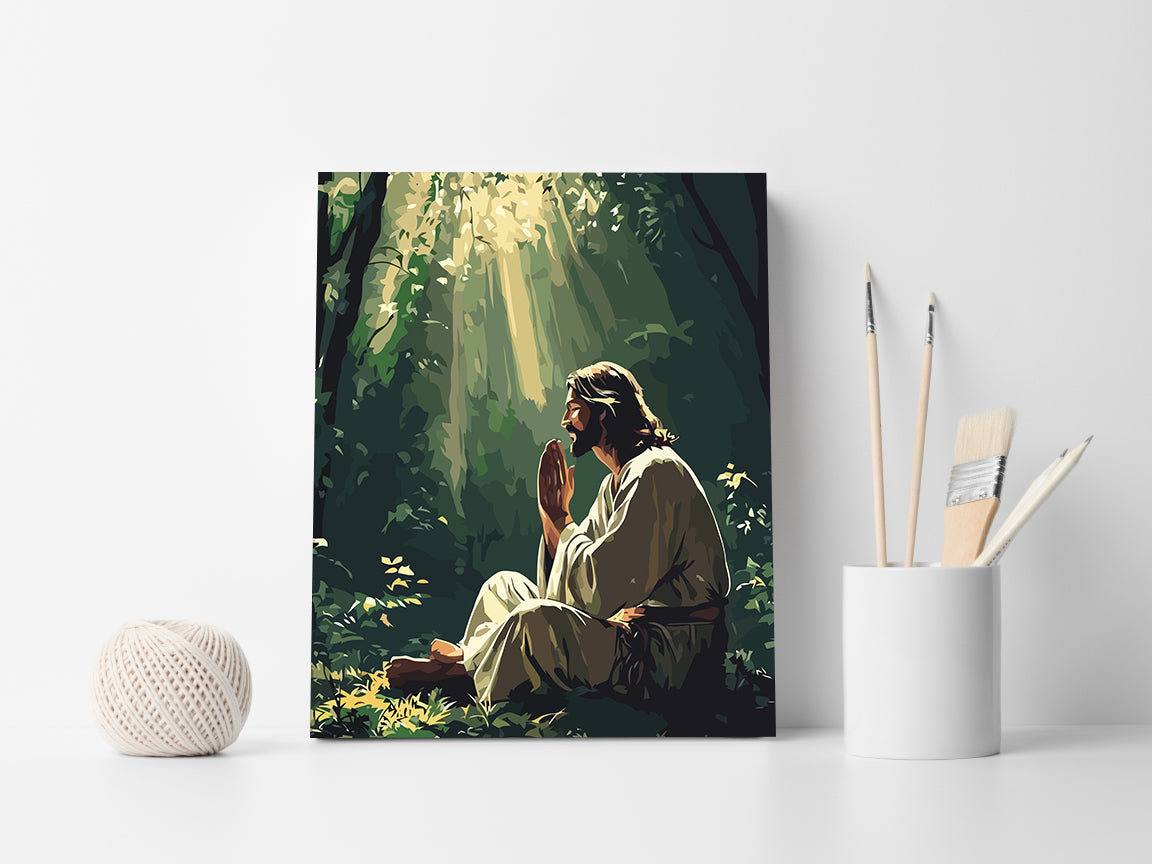 Set Pictură pe numere – Rugăciunea Lui Isus Hristos 6246