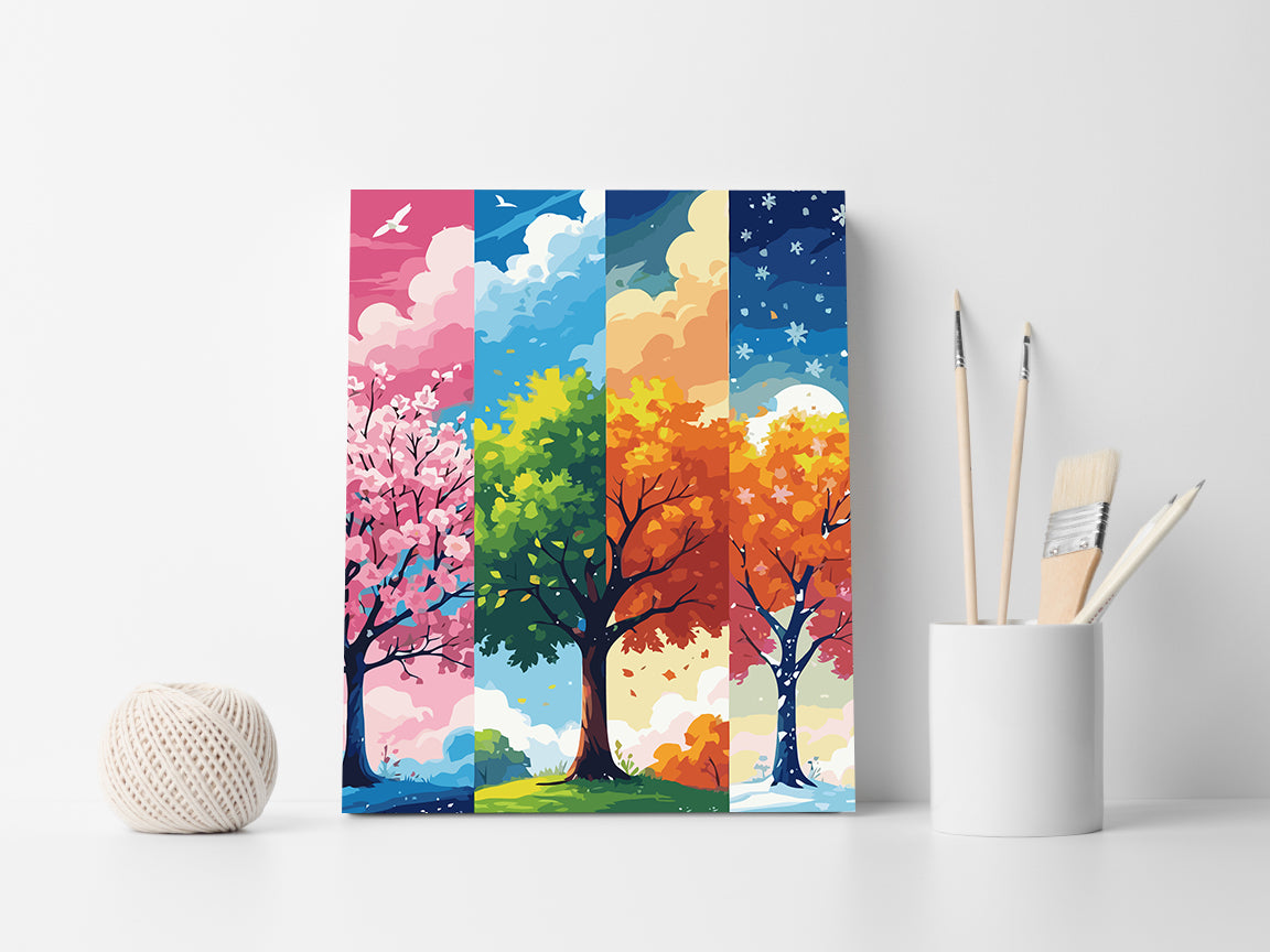 Set Pictură pe numere – Patru Anotimpuri 6102