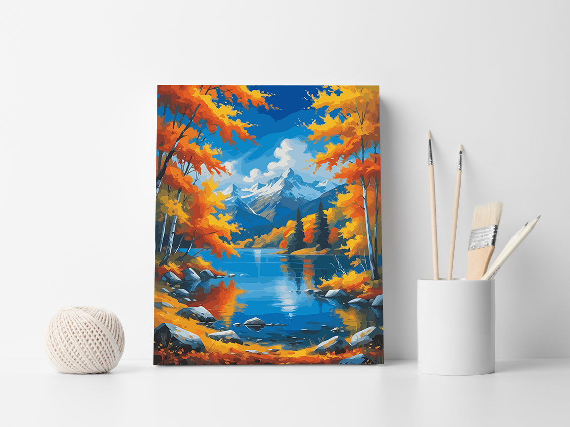 Set Pictură pe numere – Peisaje de Toamnă 6075